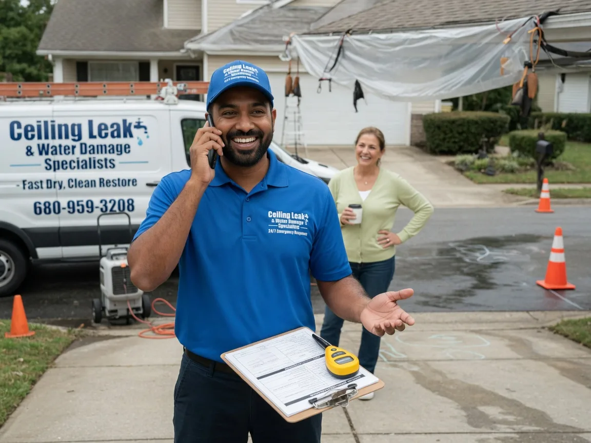 Ceiling Leak Cleanup Geneva, NE FAQs